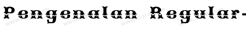 Pengenalan Regular字体转换